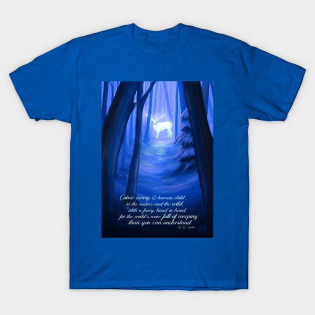 Come away- Yeats Poem T-Shirt by Becky Best Art